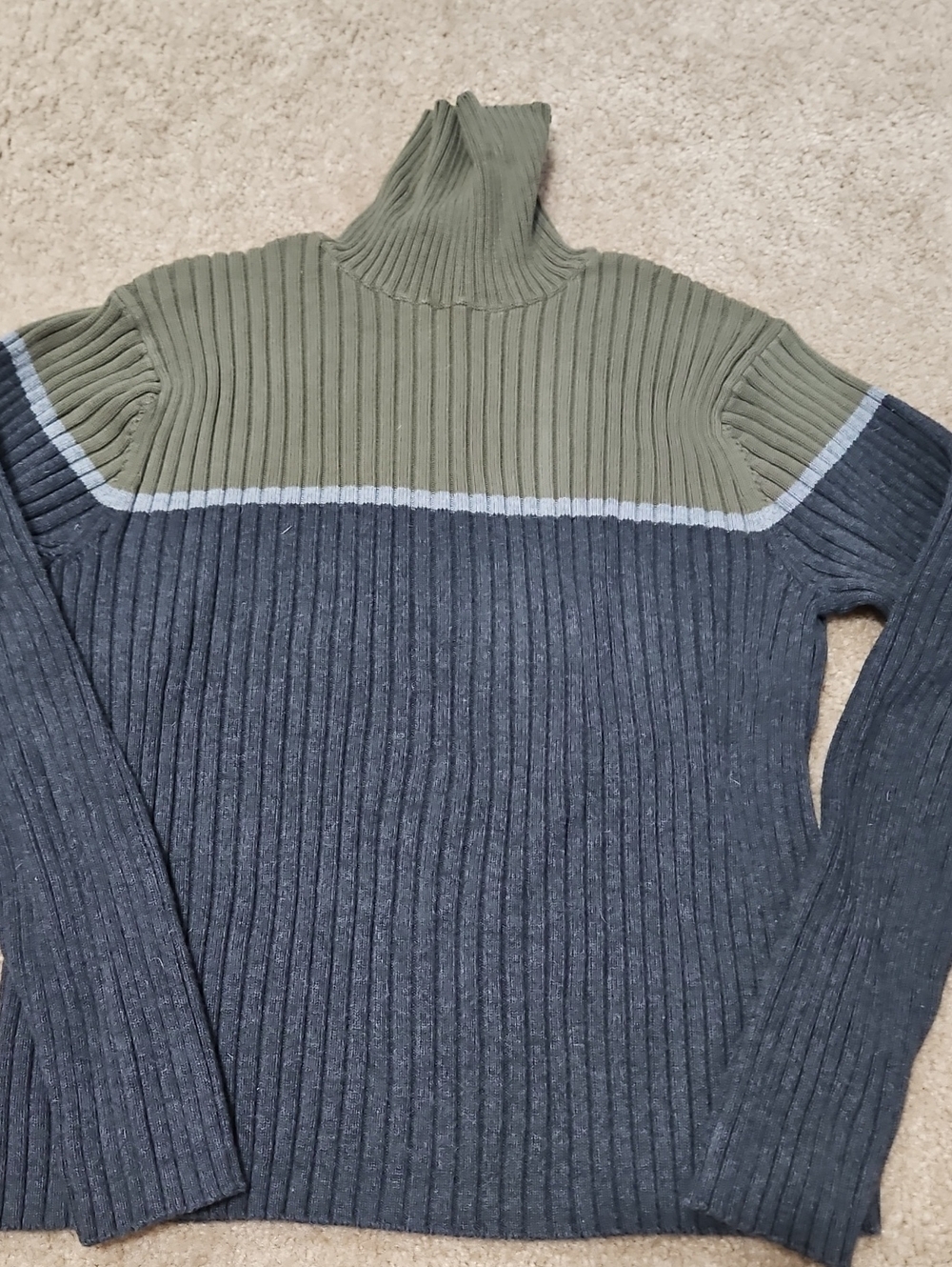 Old Navy Olive Ribbed Turtleneck Sweater